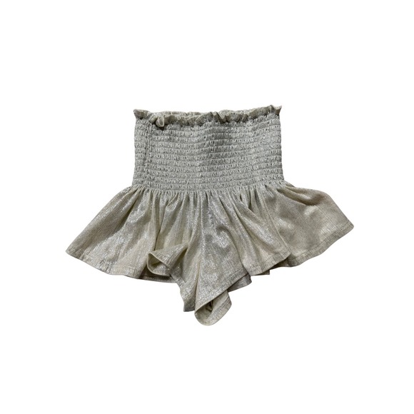 QUEEN OF SPARKLES Other - Queen of‎ Sparkles Girls Metallic Ruffle Shorts Bloomers XS Kids Sparkle